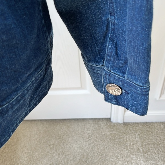 Denim & Co Jean Jacket with Embroidery and Beaded details - Picture 5 of 11